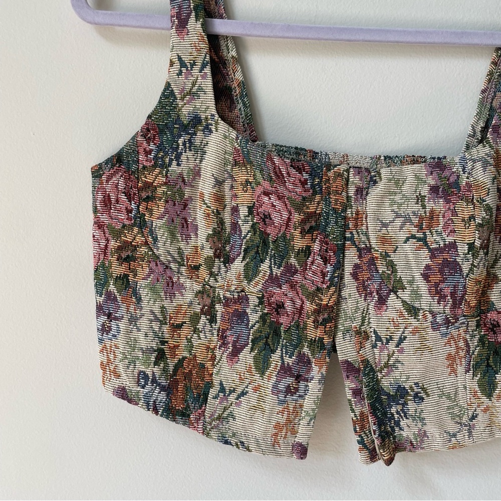 Wild Fable Corset Tapestry Top